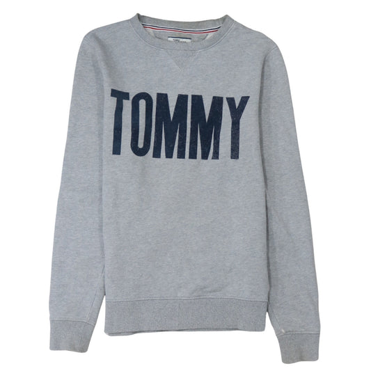 Mens UK Size XS Tommy Hilfiger Grey Pullover Sweatshirt