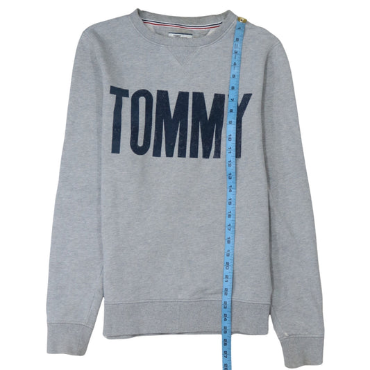 Mens UK Size XS Tommy Hilfiger Grey Pullover Sweatshirt