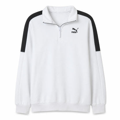 Mens UK Size S PUMA White 1/4 Zip Sweatshirt
