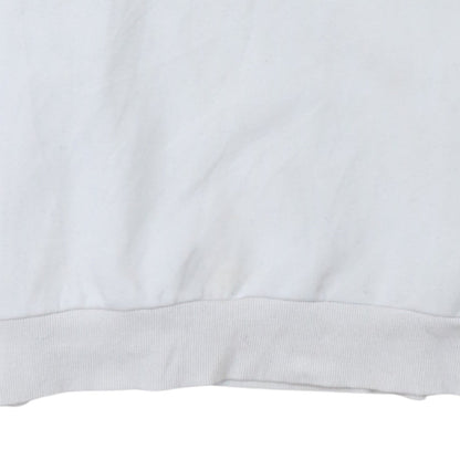 Mens UK Size S PUMA White 1/4 Zip Sweatshirt