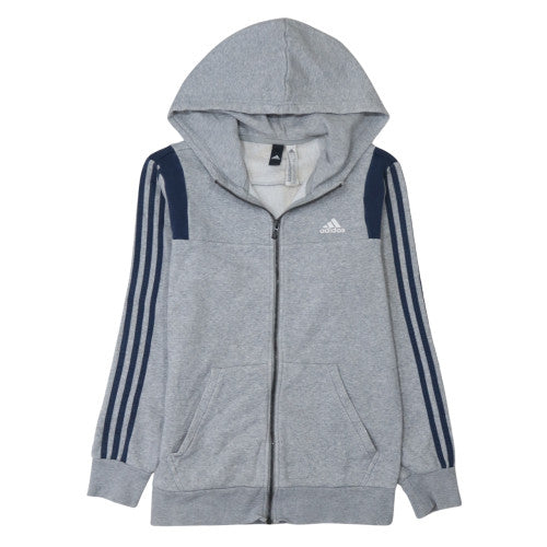 Mens UK Size S adidas Grey Full Zip Hoodie