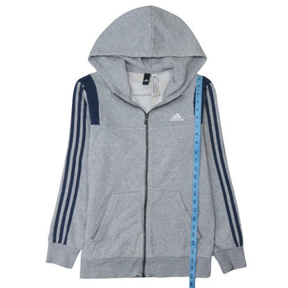 Mens UK Size S adidas Grey Full Zip Hoodie