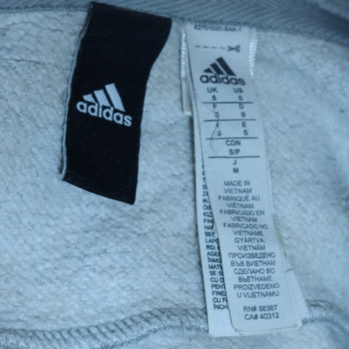 Mens UK Size S adidas Grey Full Zip Hoodie