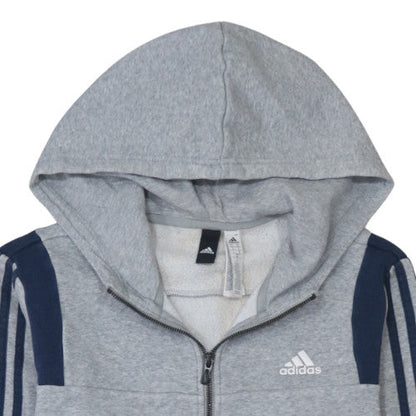 Mens UK Size S adidas Grey Full Zip Hoodie