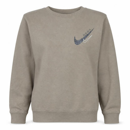 Womens UK Size M Nike Beige Pullover Sweatshirt