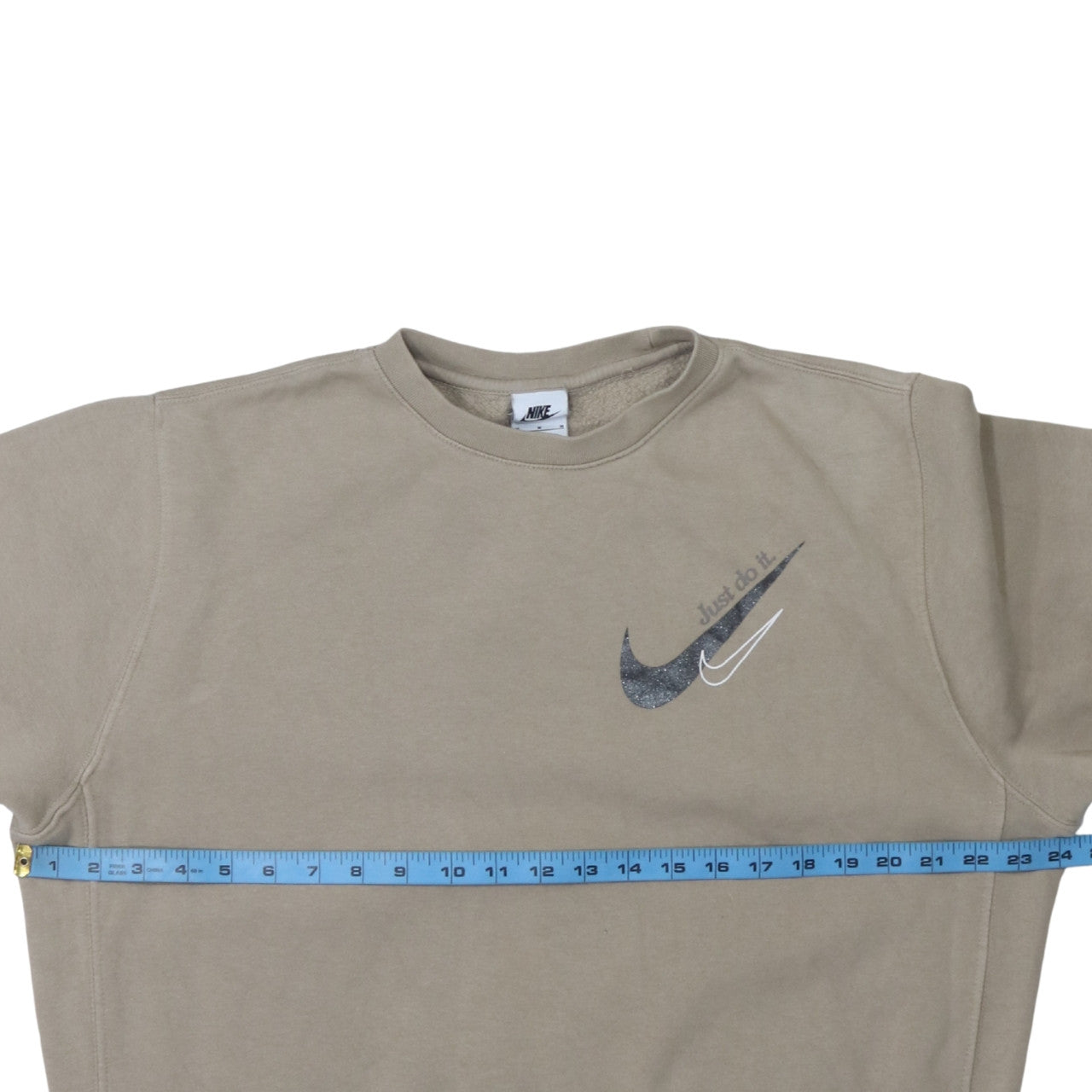 Womens UK Size M Nike Beige Pullover Sweatshirt