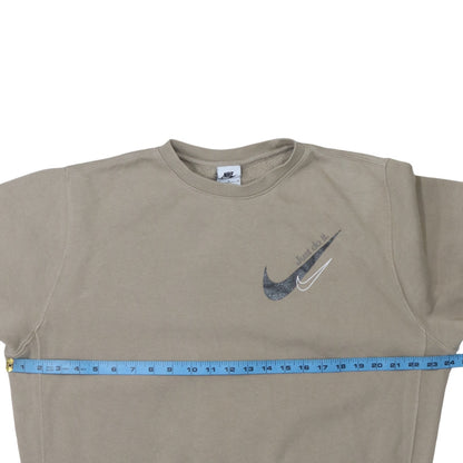Womens UK Size M Nike Beige Pullover Sweatshirt