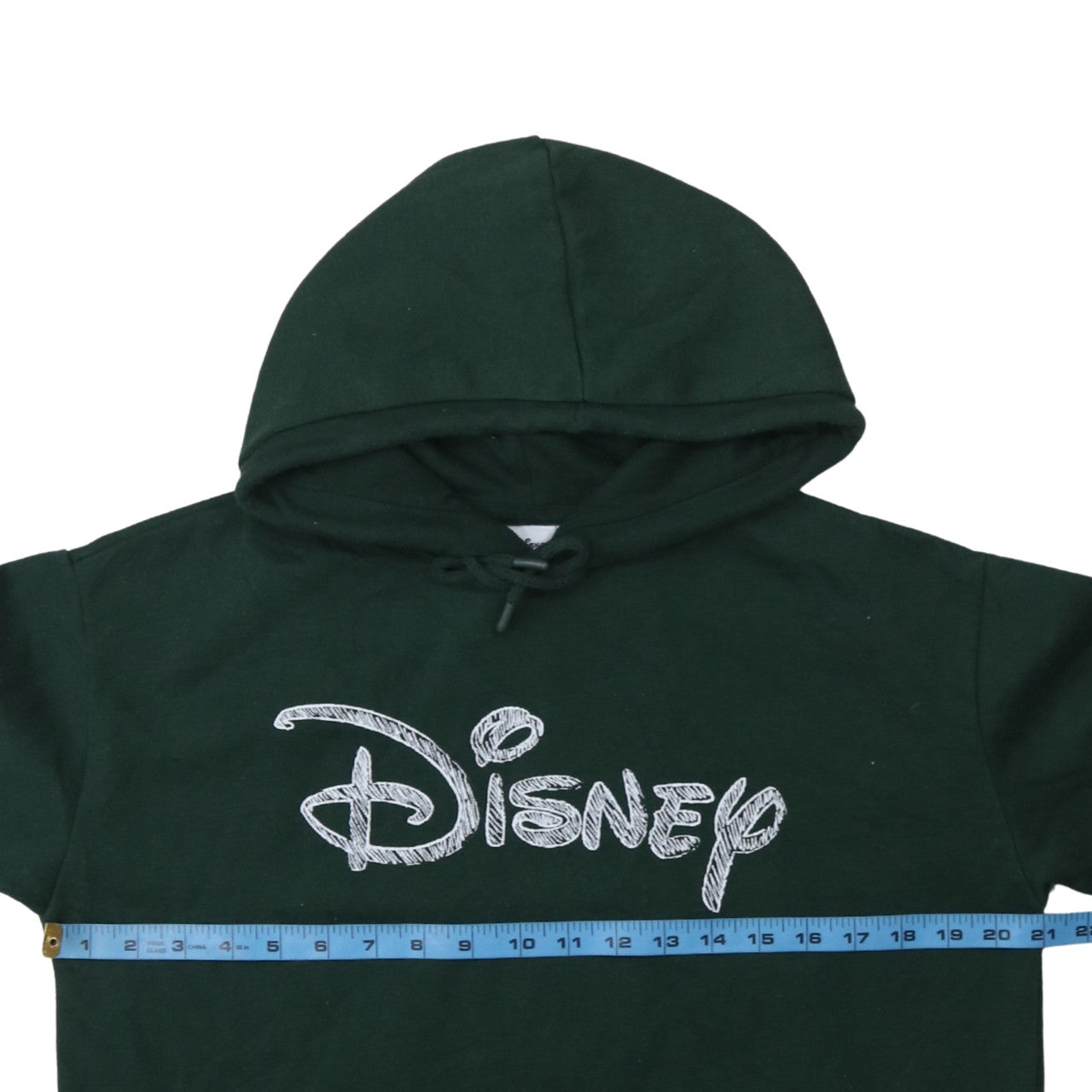 Womens UK Size 10/12 Disney Green Pullover Hoodie
