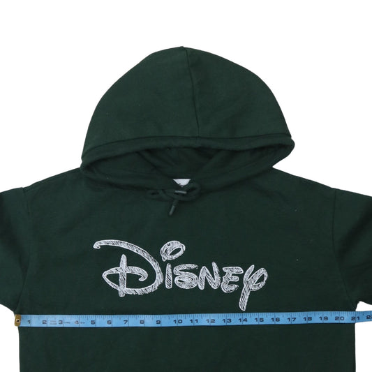 Womens UK Size 10/12 Disney Green Pullover Hoodie