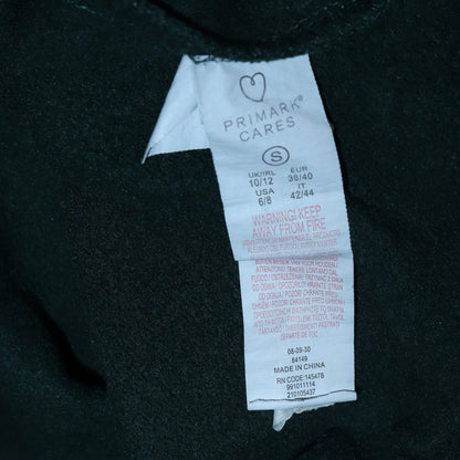 Womens UK Size 10/12 Disney Green Pullover Hoodie