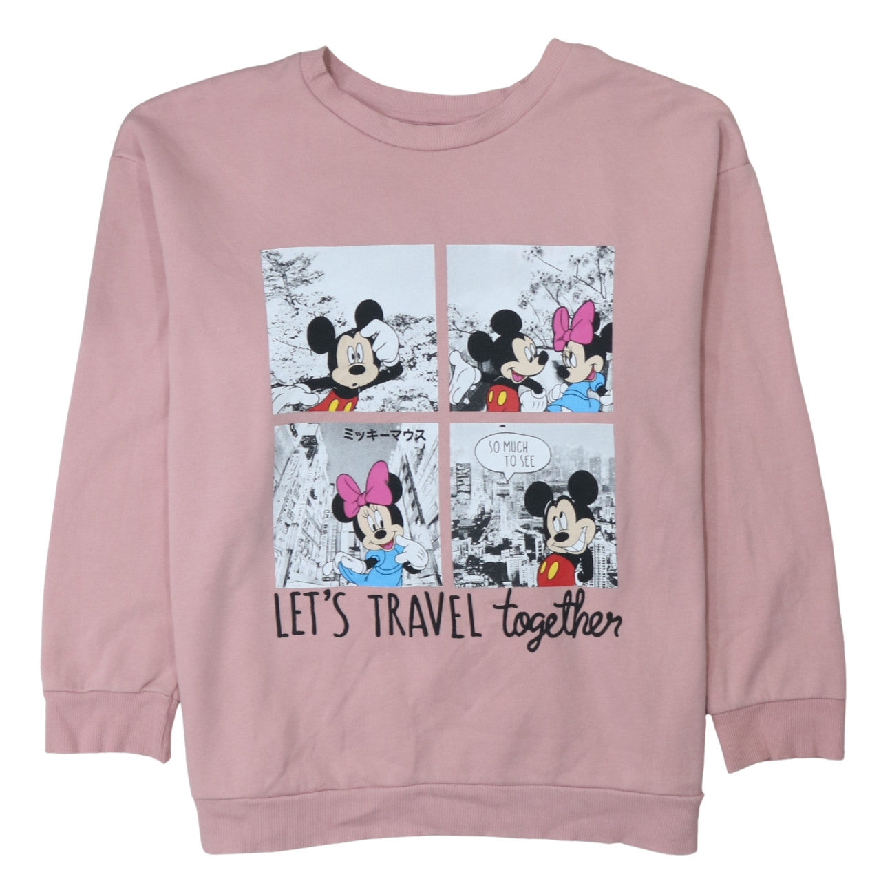 Womens UK Size L George Pink Pullover Sweatshirt