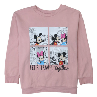 Womens UK Size L George Pink Pullover Sweatshirt