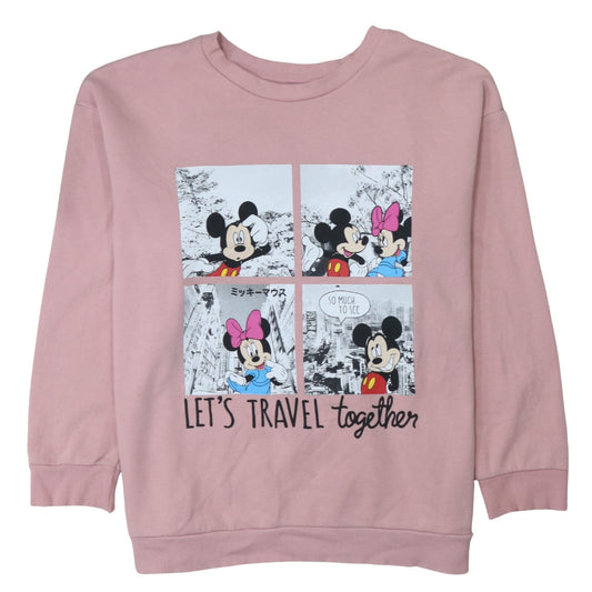 Womens UK Size L George Pink Pullover Sweatshirt