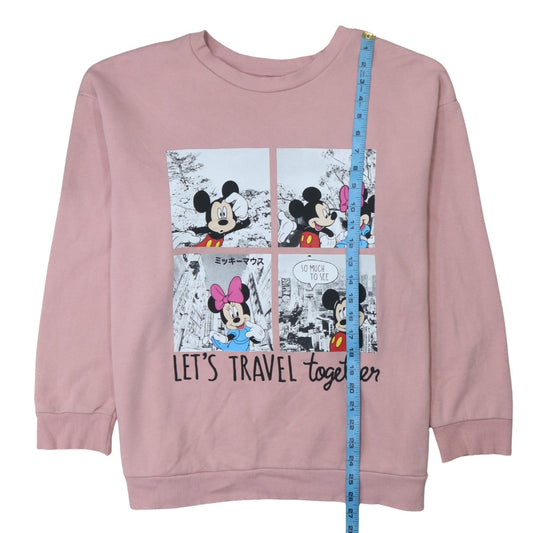 Womens UK Size L George Pink Pullover Sweatshirt