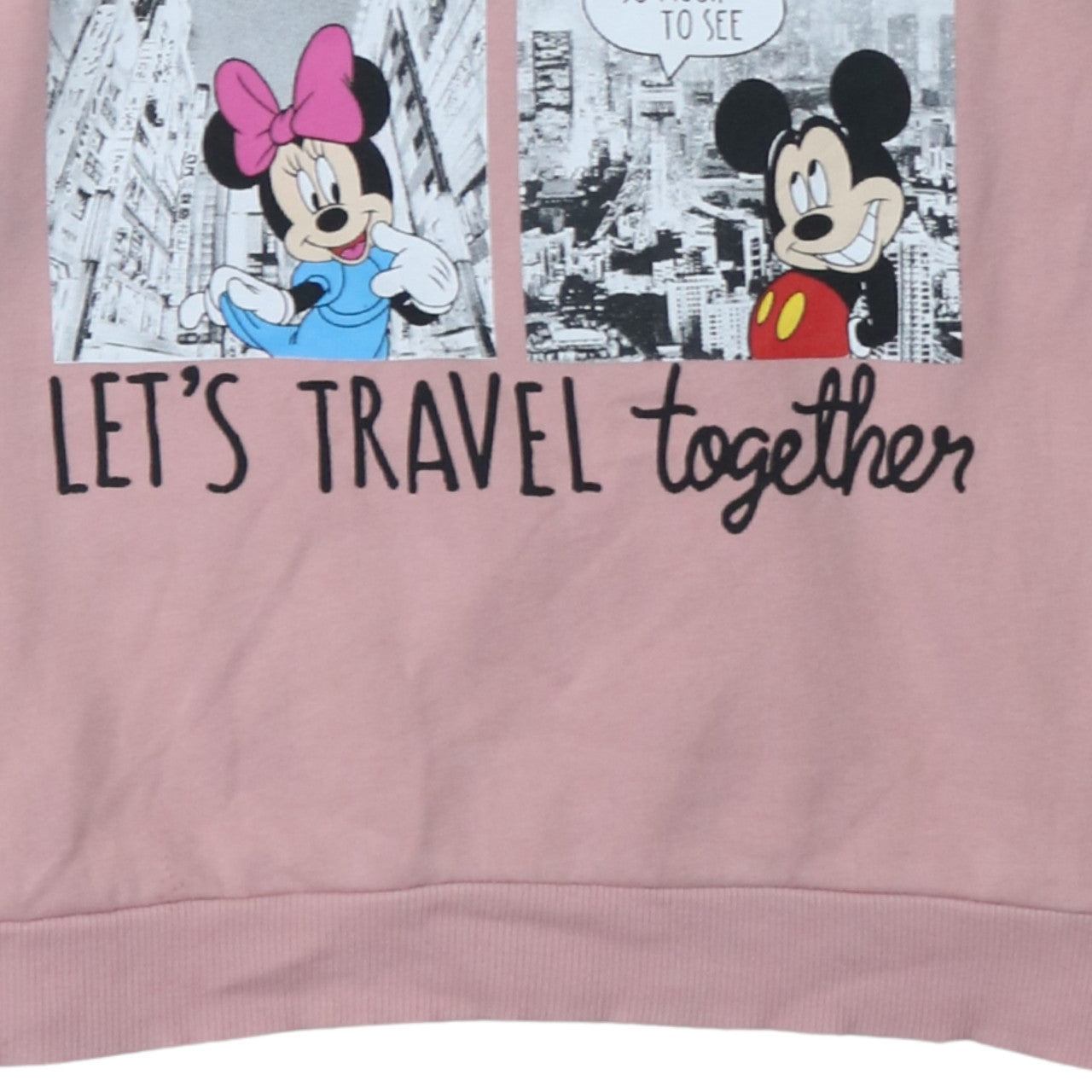 Womens UK Size L George Pink Pullover Sweatshirt