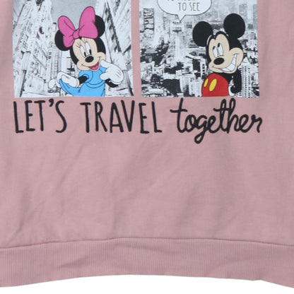 Womens UK Size L George Pink Pullover Sweatshirt