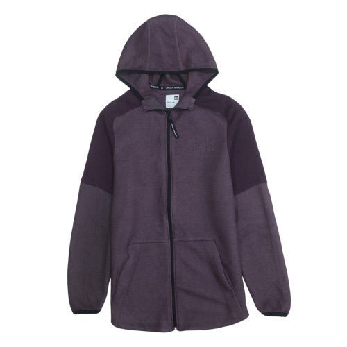 Mens UK Size S Under armour Purple Full Zip Hoodie