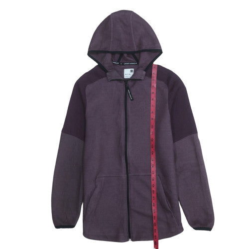 Mens UK Size S Under armour Purple Full Zip Hoodie