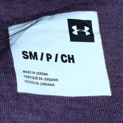 Mens UK Size S Under armour Purple Full Zip Hoodie