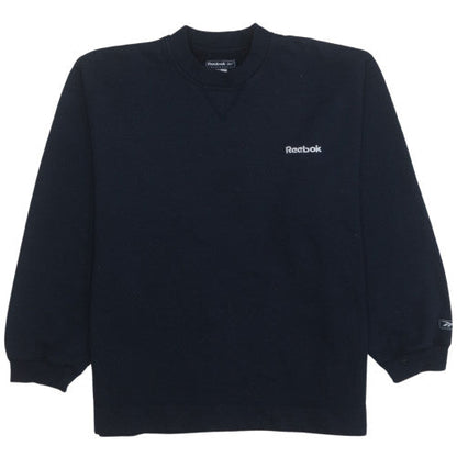 Womens UK Size 14 Reebok Black Pullover Sweatshirt