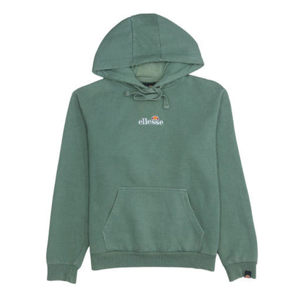 Womens UK Size 10 ellesse Green Pullover Hoodie