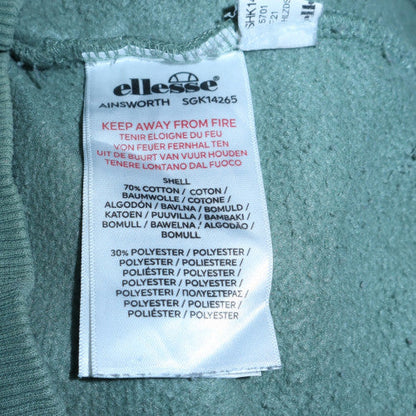 Womens UK Size 10 ellesse Green Pullover Hoodie