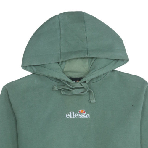 Womens UK Size 10 ellesse Green Pullover Hoodie