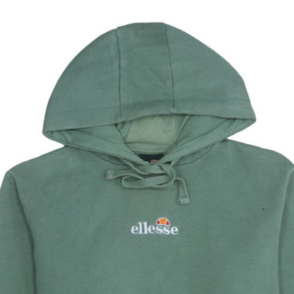 Womens UK Size 10 ellesse Green Pullover Hoodie
