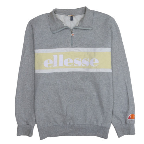 Womens UK Size 16 ellesse Grey Pullover Sweatshirt