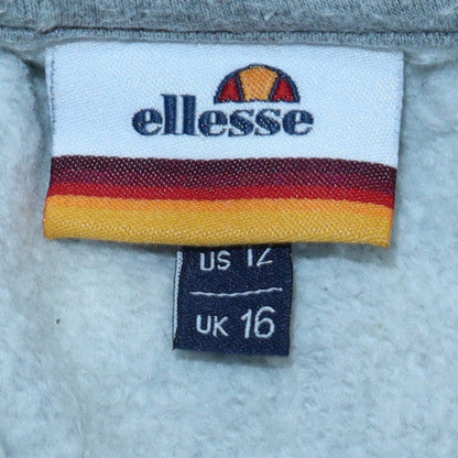 Womens UK Size 16 ellesse Grey Pullover Sweatshirt