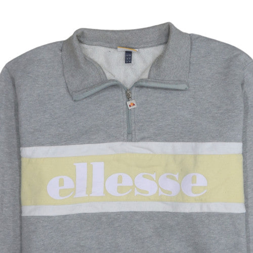 Womens UK Size 16 ellesse Grey Pullover Sweatshirt