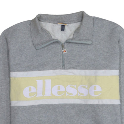Womens UK Size 16 ellesse Grey Pullover Sweatshirt