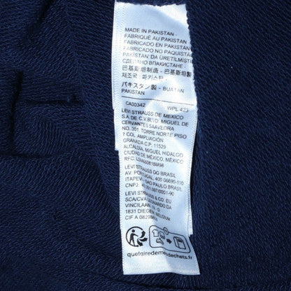 Mens UK Size L Levi's Blue Pullover Hoodie
