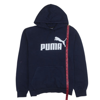 Mens UK Size L PUMA Blue Pullover Hoodie