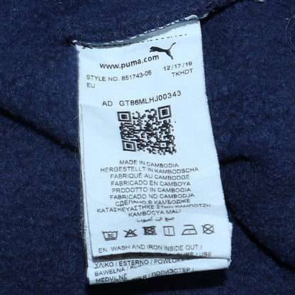 Mens UK Size L PUMA Blue Pullover Hoodie
