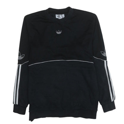 Mens UK Size M adidas Black Pullover Sweatshirt