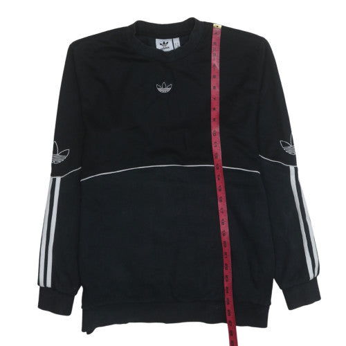 Mens UK Size M adidas Black Pullover Sweatshirt