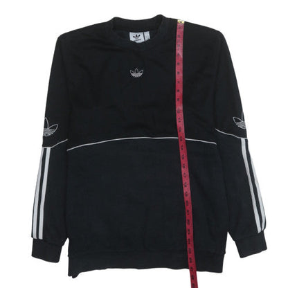 Mens UK Size M adidas Black Pullover Sweatshirt