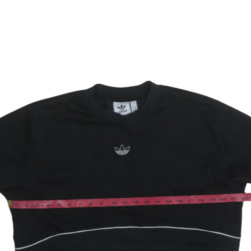 Mens UK Size M adidas Black Pullover Sweatshirt