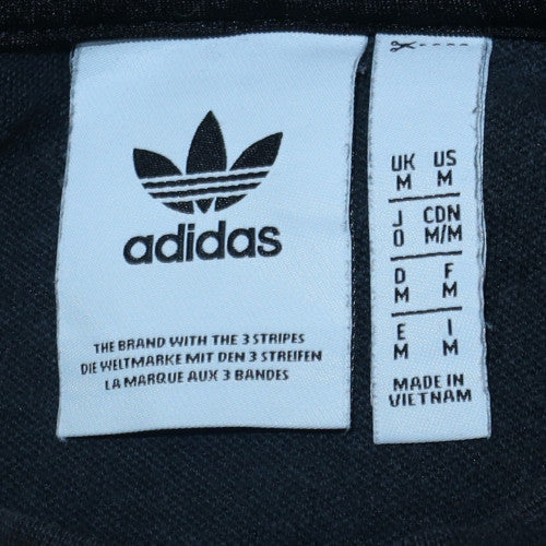 Mens UK Size M adidas Black Pullover Sweatshirt