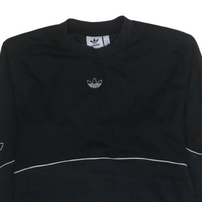 Mens UK Size M adidas Black Pullover Sweatshirt