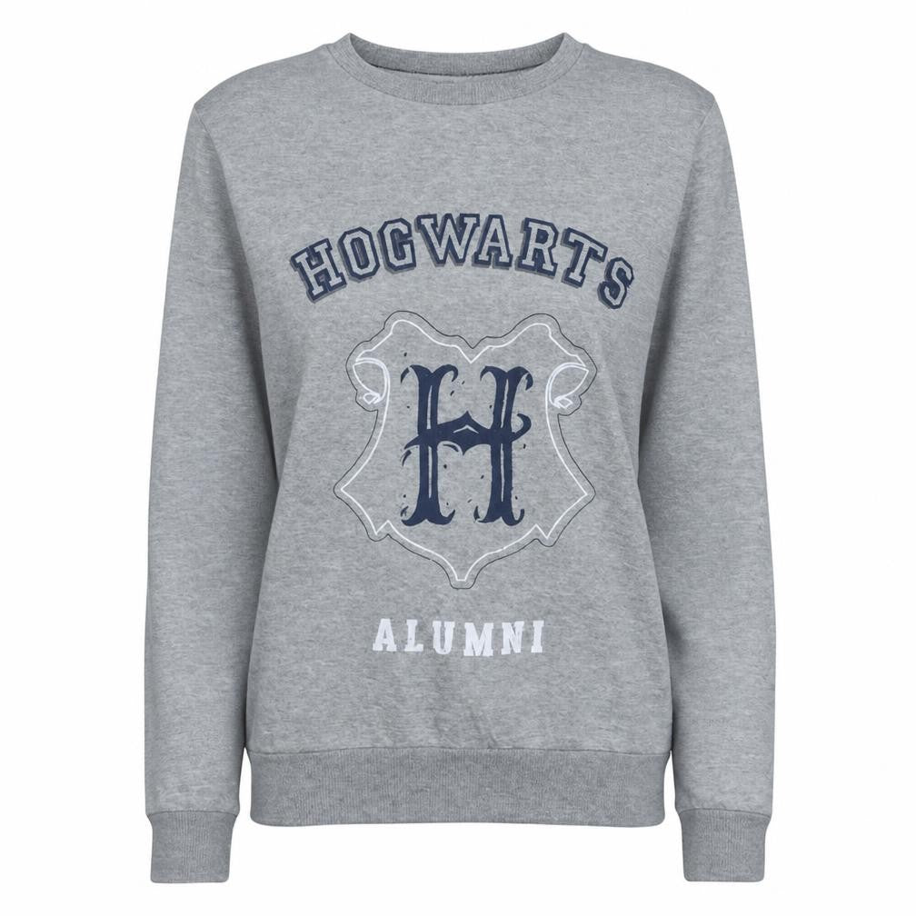 Womens UK Size S Harry Potter Grey Pullover Sweatshirt