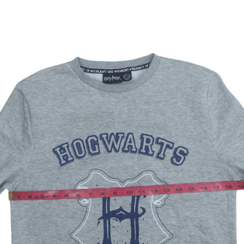 Womens UK Size S Harry Potter Grey Pullover Sweatshirt