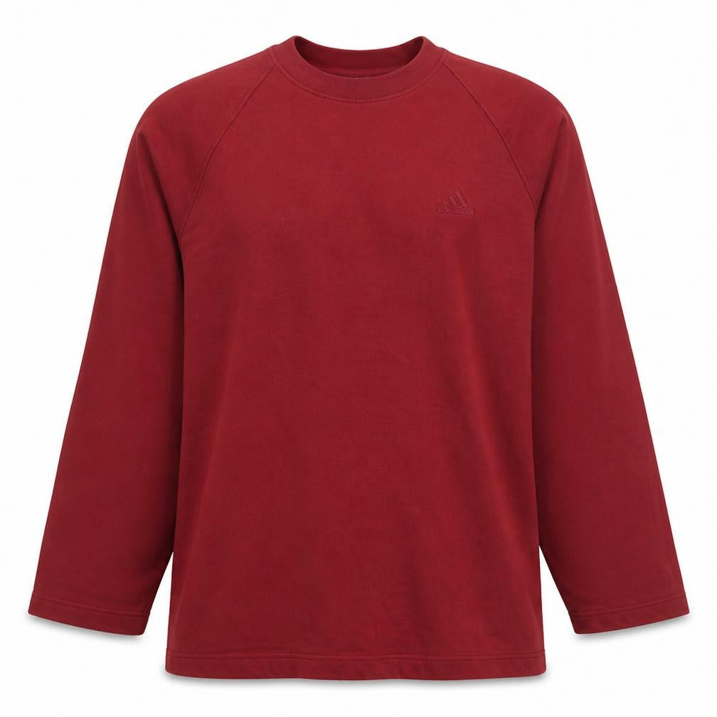 Mens UK Size M adidas Red Pullover Sweatshirt