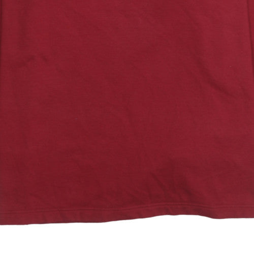 Mens UK Size M adidas Red Pullover Sweatshirt