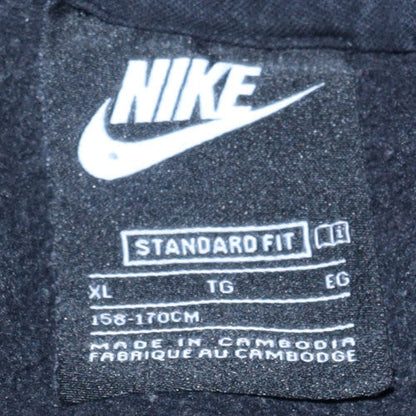 Nike Boys Black XL Pullover Hoodie Standard Fit Fleece Sweatshirt