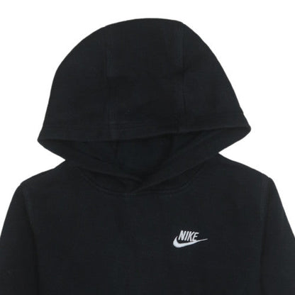 Nike Boys Black XL Pullover Hoodie Standard Fit Fleece Sweatshirt