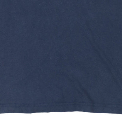 Tommy Jeans Men's Blue V-Neck Short Sleeve Cotton T-Shirt M