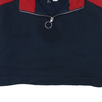 Womens UK Size 12 H&M Divided Blue Pullover Sweatshirt