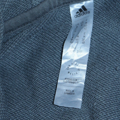 Womens UK Size M adidas Grey Full Zip Hoodie